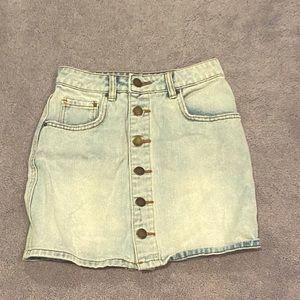billabong jean skirt